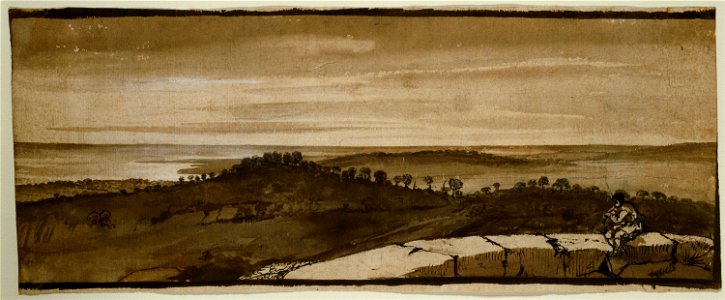Claude Lorrain - Panorama from the Sasso - Google Art Project. Free illustration for personal and commercial use.