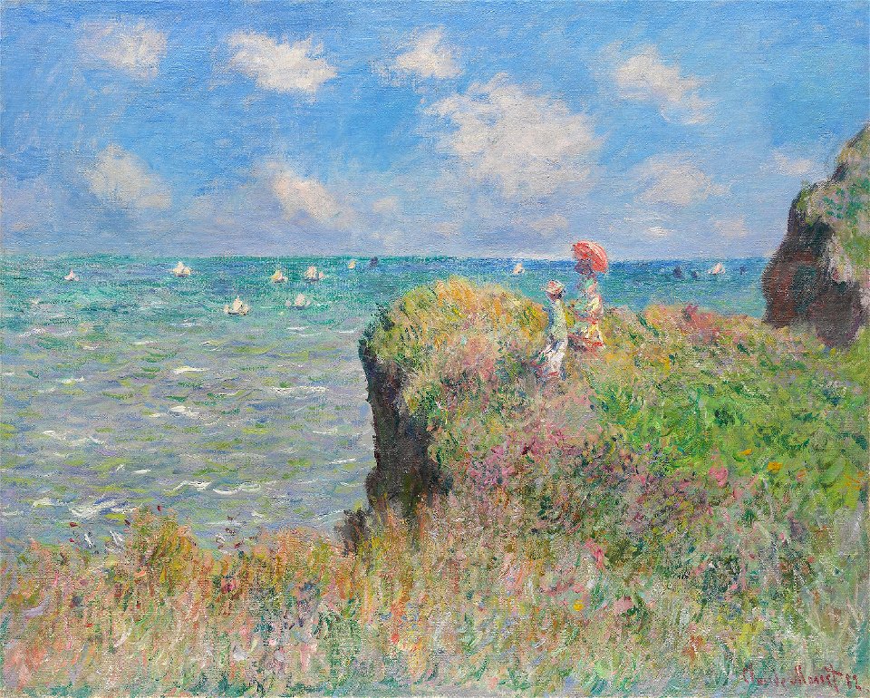 Claude Monet - Cliff Walk at Pourville - 1933.443 - Art Institute of Chicago