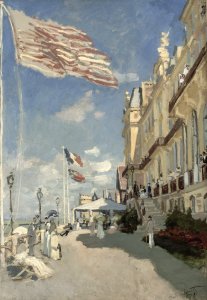 Claude Monet - Hôtel des roches noires. Trouville - Google Art Project. Free illustration for personal and commercial use.