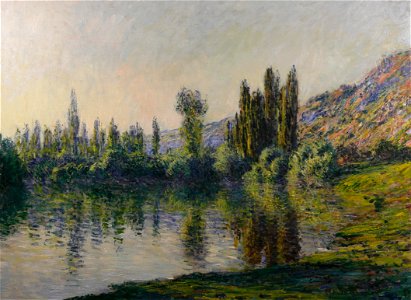Claude Monet - La Seine à Vétheuil (1881). Free illustration for personal and commercial use.