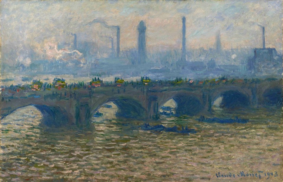Claude Monet - Le Pont de Waterloo, temps gris - Ordrupgaard
