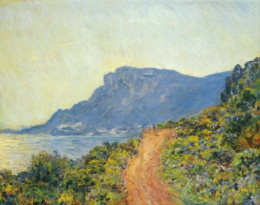 Claude Monet - La Corniche near Monaco - Google Art Project. Free illustration for personal and commercial use.
