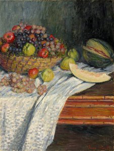 Claude Monet - Nature morte au melon d’Espagne