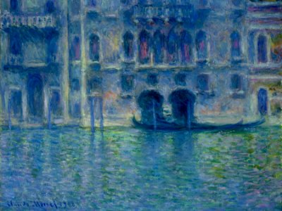 Claude Monet - Palazzo da Mula in Venice 1908. Free illustration for personal and commercial use.