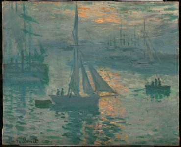 Claude Monet (French - Sunrise (Marine) - Google Art Project. Free illustration for personal and commercial use.