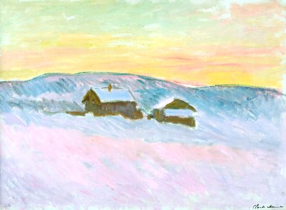 Claude Monet - Les maisons bleues - Marmottan