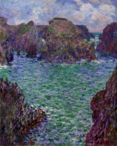 Claude Monet - Port-Goulphar, Belle-Île - Google Art Project. Free illustration for personal and commercial use.