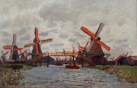 Claude Monet - Mills at Westzijderveld near Zaandam - Google Art Project