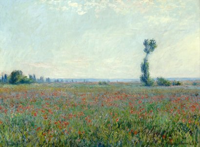 Claude Monet - Poppy Field - Google Art Project (430231). Free illustration for personal and commercial use.