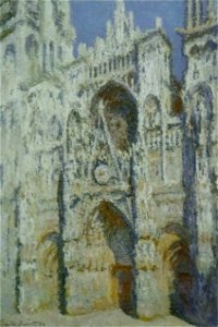 Claude Monet - Cathédrale de Rouen. Harmonie bleue et or. Free illustration for personal and commercial use.