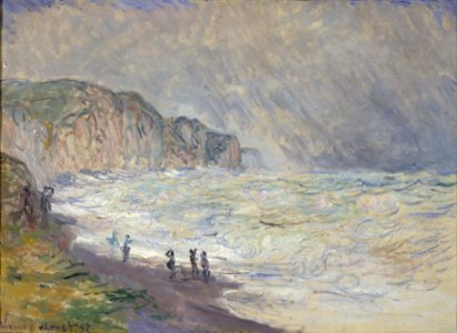 Claude Monet - Heavy Sea at Pourville - Google Art Project. Free illustration for personal and commercial use.