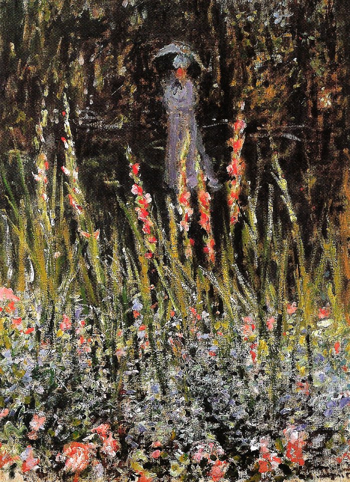 Claude Monet - In the garden, gladiolus