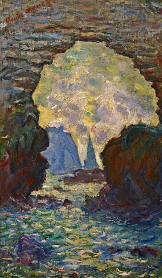 Claude Monet - L'aiguille d'Étretat vue à travers la porte d'Amont