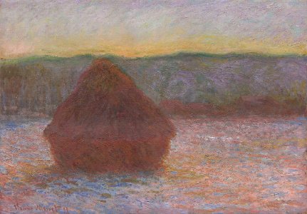 Claude Monet - Stack of Wheat (Thaw, Sunset) - 1983.166 - Art Institute of Chicago