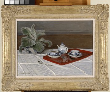 Claude Monet - Still Life, Tea Service - 2019.67.12.McD - Dallas Museum of Art. Free illustration for personal and commercial use.