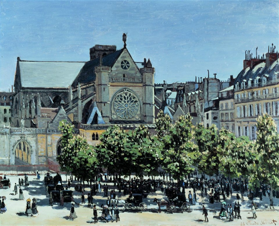 Claude Monet - St. Germain l'Auxerrois à Paris - Google Art Project