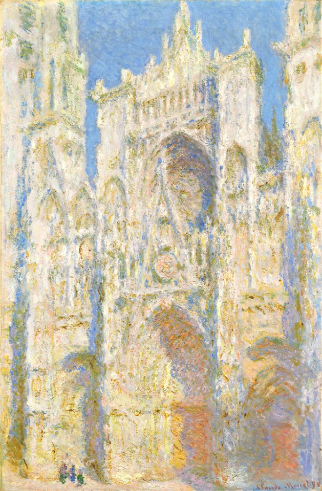 Claude Monet - Rouen cathedral West facade Sunlight - NGA