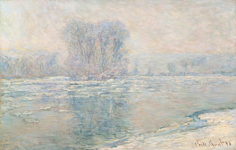 Claude Monet - Glaçons, effet blanc
