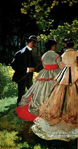 Claude Monet - Le dejeurner sur l'herbe (left panel)