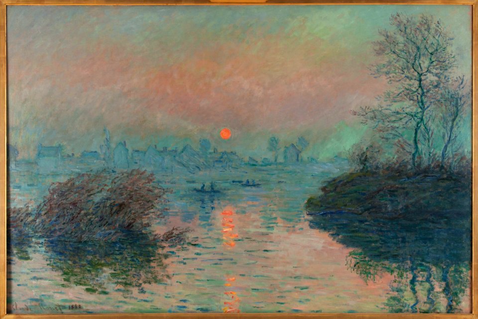Claude Monet - Soleil couchant sur la Seine à Lavacourt, effet d'hiver - PPP439 - Musée des Beaux-Arts de la ville de Paris