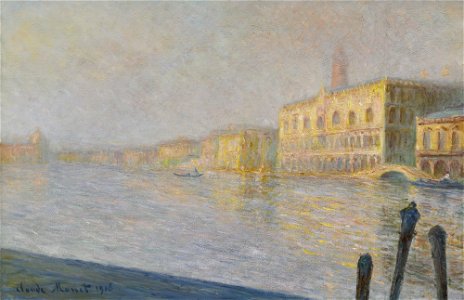 Claude Monet - Le Palais Ducal. Free illustration for personal and commercial use.
