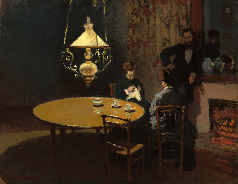 Claude Monet - Intérieur, Après dîner
