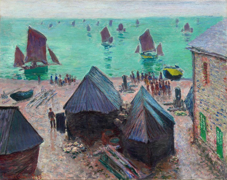 Claude Monet - The Departure of the Boats, Étretat - 1922.428 - Art Institute of Chicago
