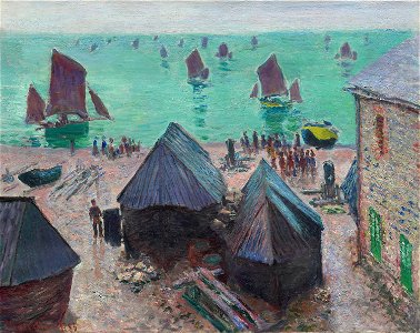 Claude Monet - The Departure of the Boats, Étretat - 1922.428 - Art Institute of Chicago