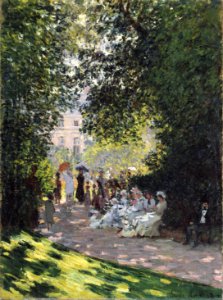 Claude Monet - The Parc Monceau. Free illustration for personal and commercial use.