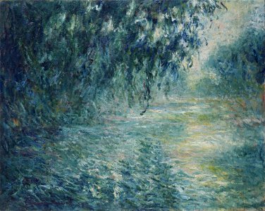 Claude Monet - Morning on the Seine - Google Art Project. Free illustration for personal and commercial use.