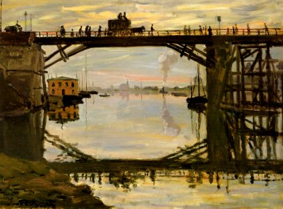 Claude Monet - The Highway Bridge under repair