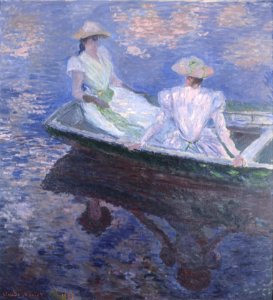 Claude Monet - On the Boat - Google Art Project. Free illustration for personal and commercial use.