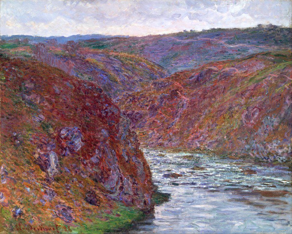 Claude Monet - Valley of the Creuse (Gray Day) - Google Art Project