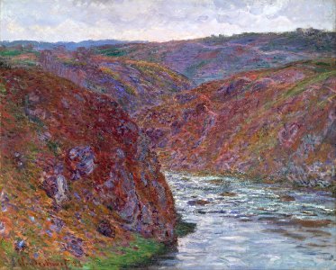 Claude Monet - Valley of the Creuse (Gray Day) - Google Art Project. Free illustration for personal and commercial use.