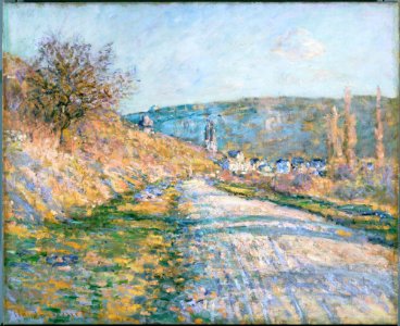 Claude Monet - The Road to Vétheuil - Google Art Project. Free illustration for personal and commercial use.