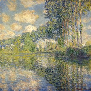 Claude Monet - Poplars on the Epte - Google Art Project. Free illustration for personal and commercial use.