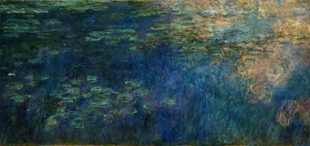 Claude Monet - Reflections of Clouds on the Water-Lily Pond. Free illustration for personal and commercial use.