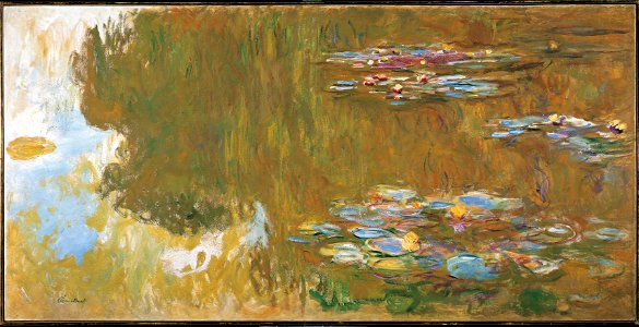 Claude Monet - The Water Lily Pond, c. 1917-19 - Google Art Project. Free illustration for personal and commercial use.