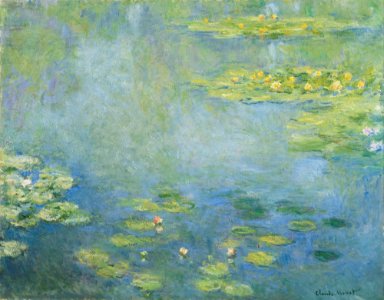 Claude Monet - Waterlilies - Google Art Project. Free illustration for personal and commercial use.