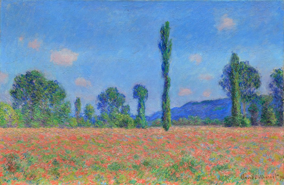 Claude Monet - Poppy Field (Giverny) - 1922.4465 - Art Institute of Chicago