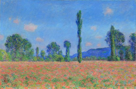 Claude Monet - Poppy Field (Giverny) - 1922.4465 - Art Institute of Chicago. Free illustration for personal and commercial use.