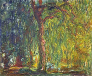 Claude Monet - Weeping Willow - Google Art Project. Free illustration for personal and commercial use.
