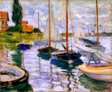 Claude Monet - Voiliers sur la Seine (1874)