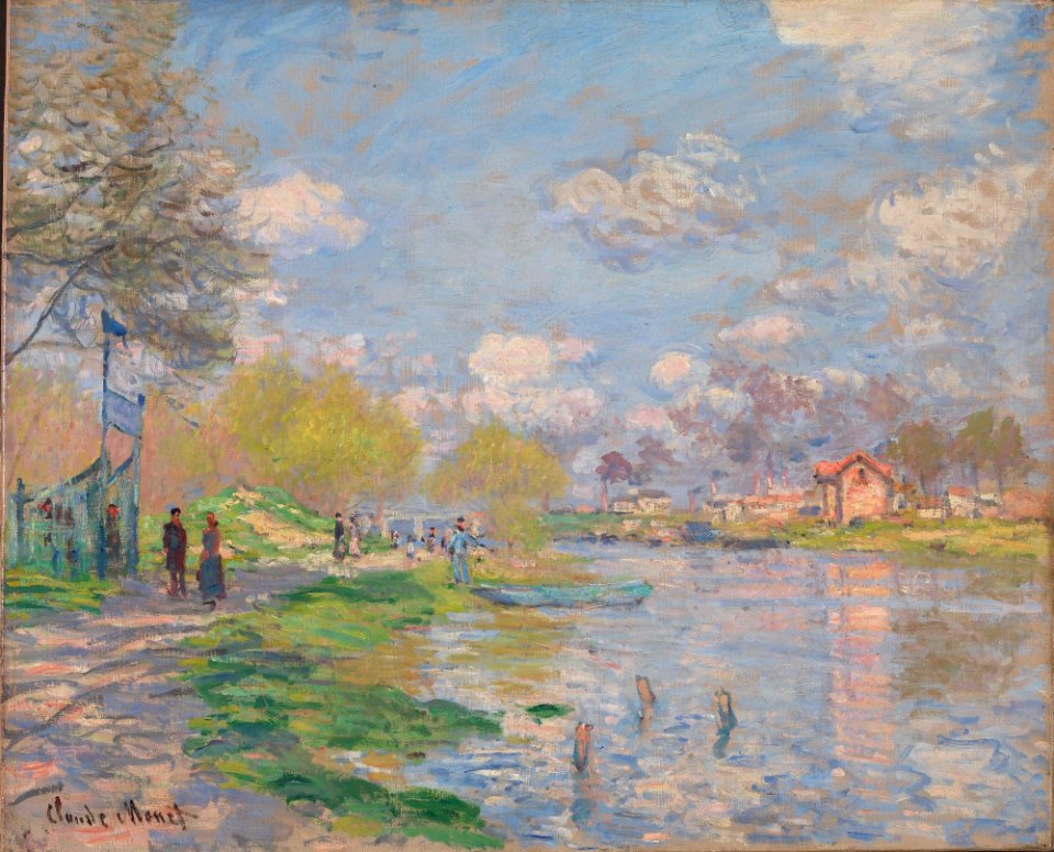 Claude Monet - Spring by the Seine - NG.M.01290 - National Museum of Art, Architecture and Design