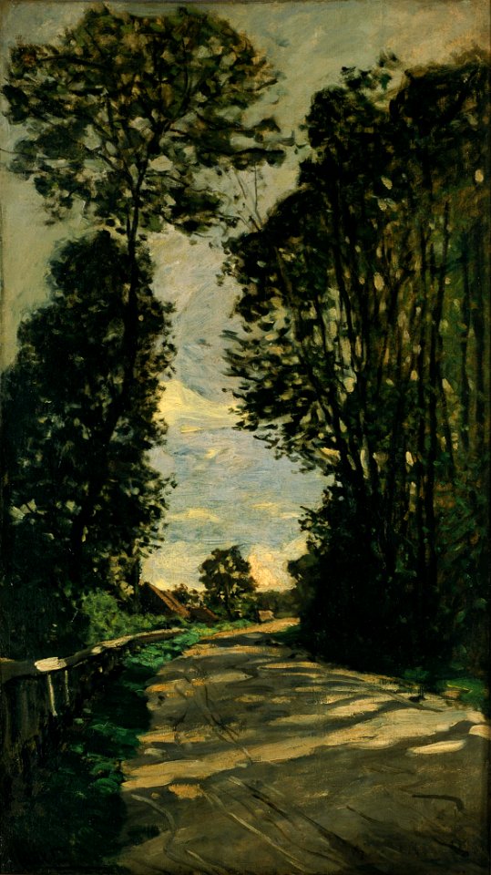 Claude Monet - Walk (Road of the Farm Saint-Siméon) - Google Art Project