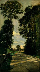Claude Monet - Walk (Road of the Farm Saint-Siméon) - Google Art Project. Free illustration for personal and commercial use.