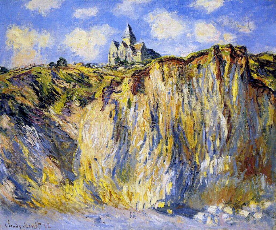 Claude Monet - Église de Varengeville, effet du matin
