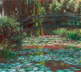 Claude Monet - Water Lily Pond - 1933.441 - Art Institute of Chicago. Free illustration for personal and commercial use.