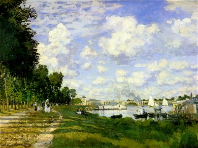 Claude Monet - The basin at Argenteuil. Free illustration for personal and commercial use.
