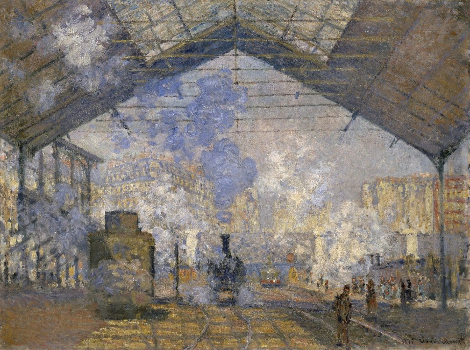 Claude Monet - The Saint-Lazare Station - Google Art Project